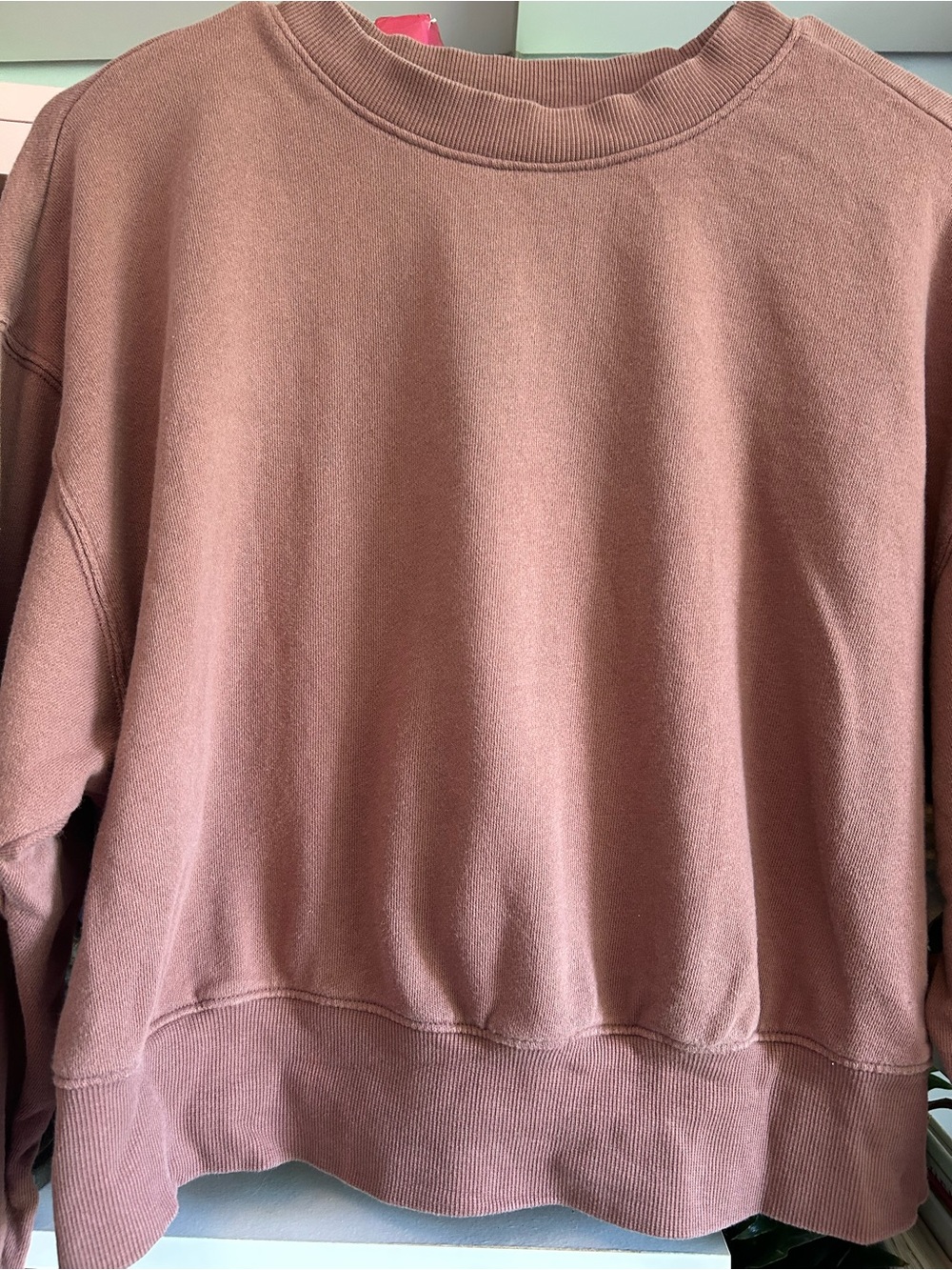 Old Navy Dusty Rose Crewneck Sweatshirt - Picture 2 of 7